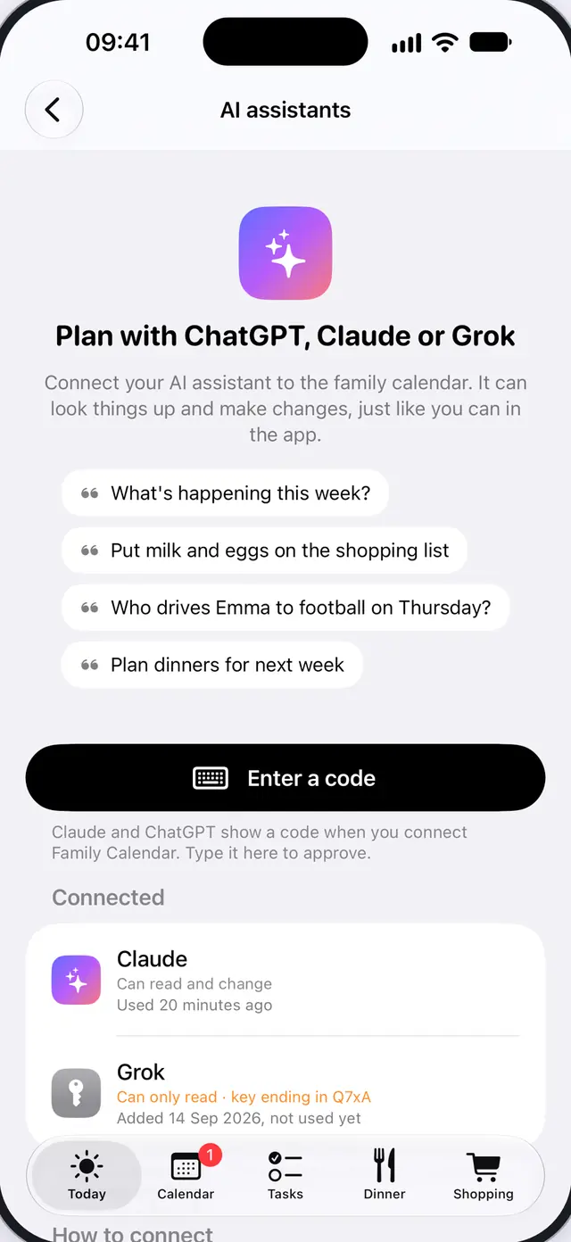 Connect ChatGPT, Claude or Grok